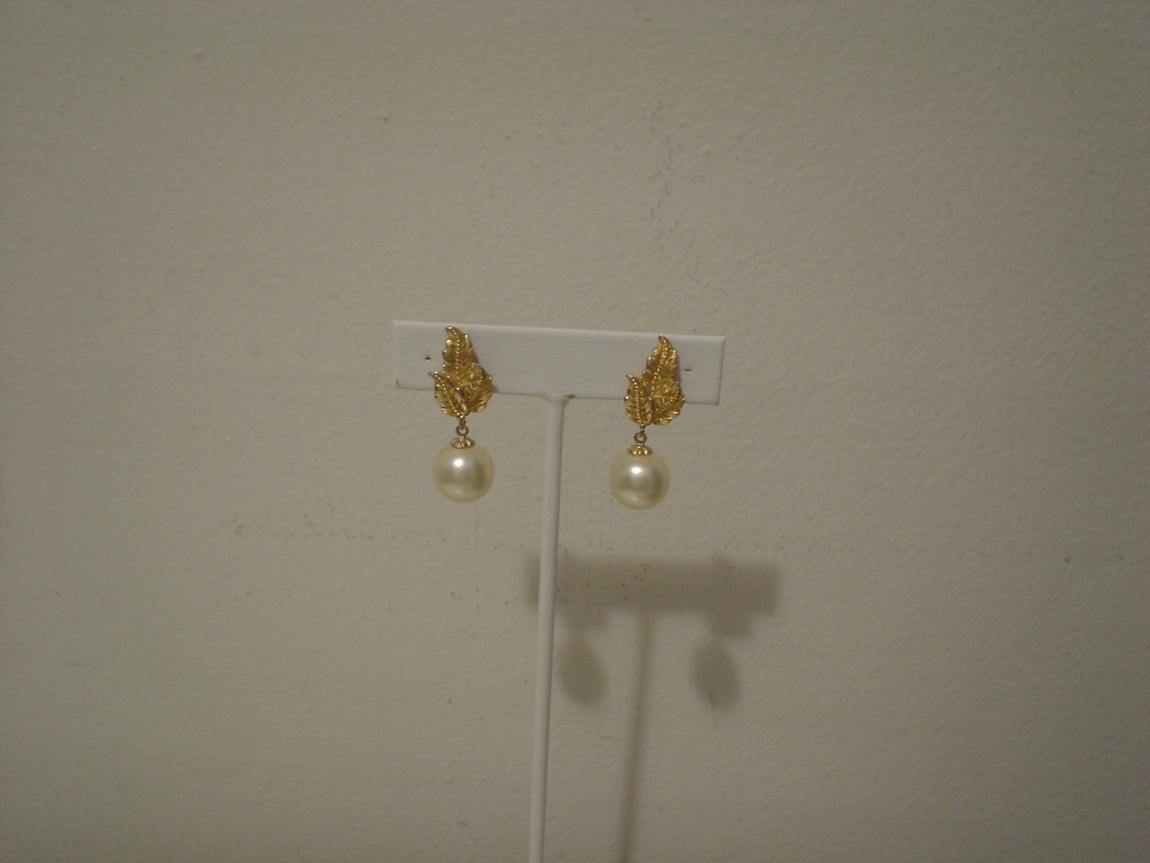 Marvella faux pearl drop clip earrings